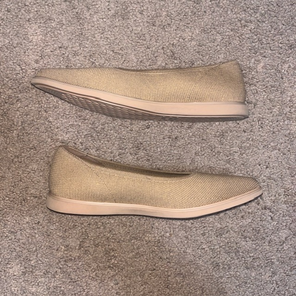 VIVAIA Veronica Pointed-Toe Flats Knit Sustainable Nutmeg Tan 40 / 9 - Picture 3 of 10